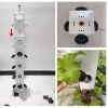 Greenhouse Hydroponics Towers 7 Layers 4 Towers 112 Holes Outdoor &Indoor NFT Vertical Growing System Aeroponics Kit for Vegetables