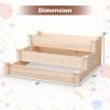 3-Tier Wooden Raised Garden Bed for Backyard Patio Gardening