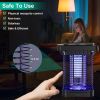 Electric Solar Powered Bug Zapper 1076Sq.Feet Range Mosquito Killer Lamp IP65 Waterproof Insect Fly Trap Catcher for Indoor Outdoor