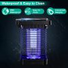 Electric Solar Powered Bug Zapper 1076Sq.Feet Range Mosquito Killer Lamp IP65 Waterproof Insect Fly Trap Catcher for Indoor Outdoor