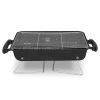 Portable Charcoal Grill, Tabletop Outdoor Barbecue Smoker, Small BBQ Grill for Outdoor Cooking Backyard Camping Picnics Beach