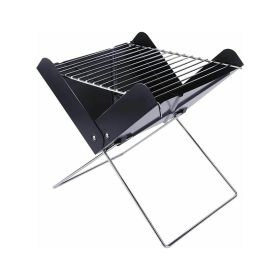 Mini Tabletop Camping Portable Grill Charcoal Barbecue Grill (Color: Black)