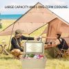 Khaki color ice cooler box 65QT camping ice chest beer box outdoor fishing cooler